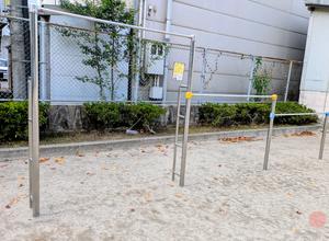 新生公園の高鉄棒 (写真は問い合わせフォームでいただいたもの。2026.10.21)